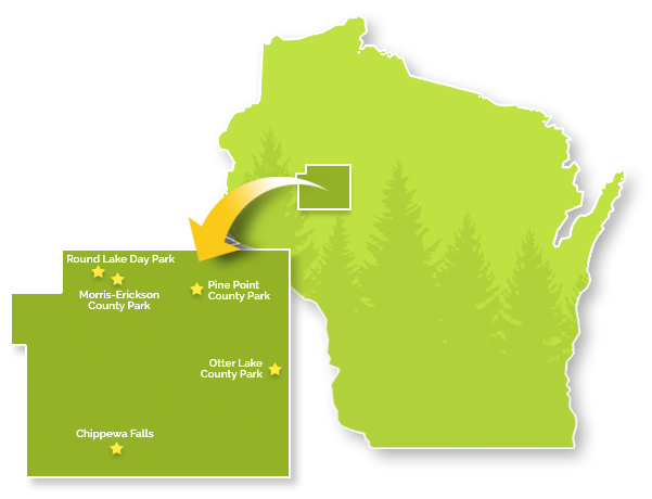 Campground and park locations