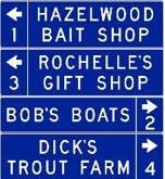 Example of Tourist-Oriented Directional Sign